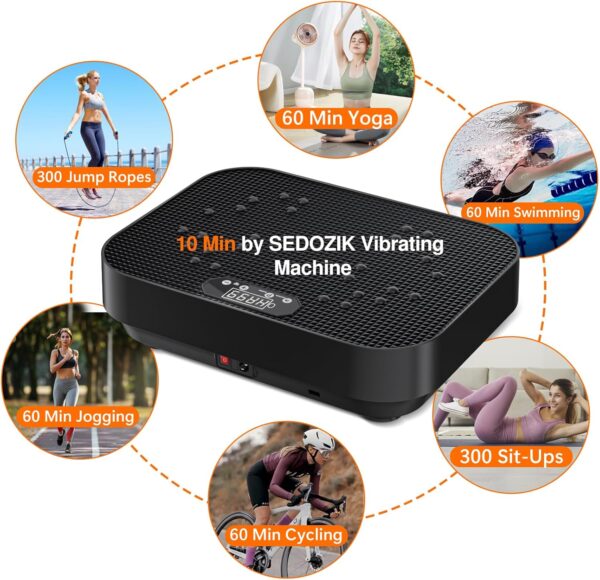 Limited time deal-46% off Vibration Plate Exercise Machine, 2025 Upgraded Fitness Vibrating Lymphati - Image 3