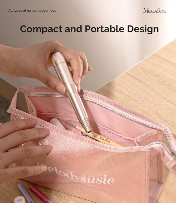 Limited time deal-53% off MelodySusie Electric Nail Drill Machine,PC120I Portable Electric Nail File Efile - Image 4
