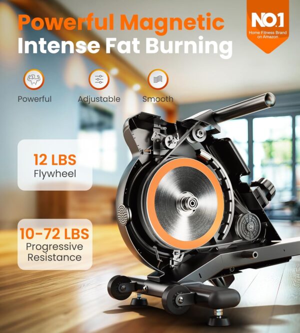 Limited time deal-40% off YOSUDA Magnetic/Water Rowing Machine 350 LB Weight Capacity - Foldab - Image 2