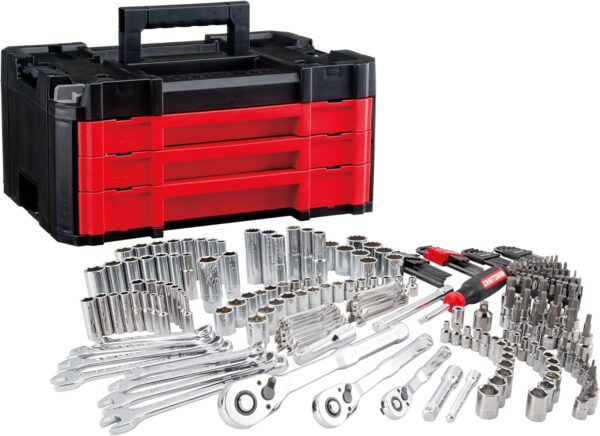 Limited time deal-40% off Craftsman 262-Piece Mechanic Tool Set, Master Socket Set with 3-Drawer