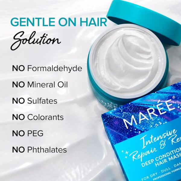 Limited time deal-40% off MAREE Hair Mask for Damaged Hair - Keratin Treatment Conditioner - Extre - Image 3