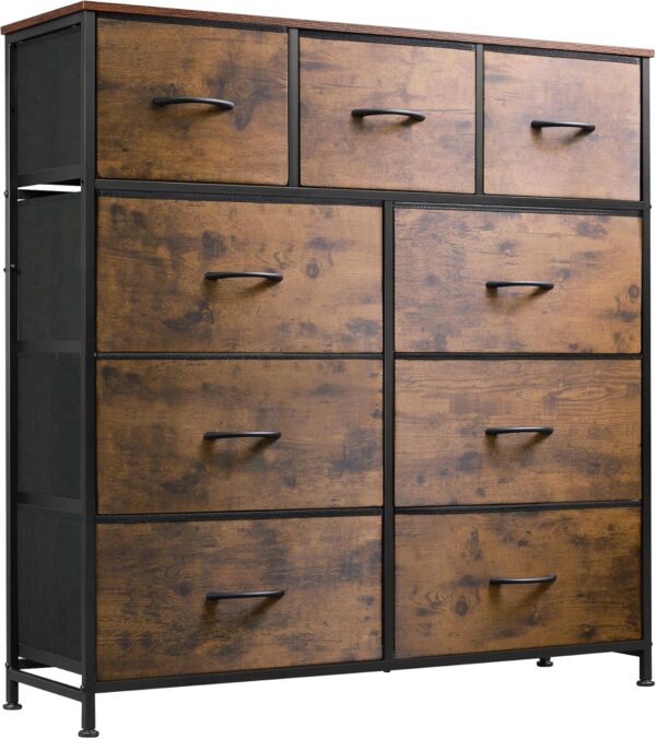 Limited time deal-43% off WLIVE 9-Drawer Dresser, Fabric Storage Tower for Bedroom, Hallway, Entryw