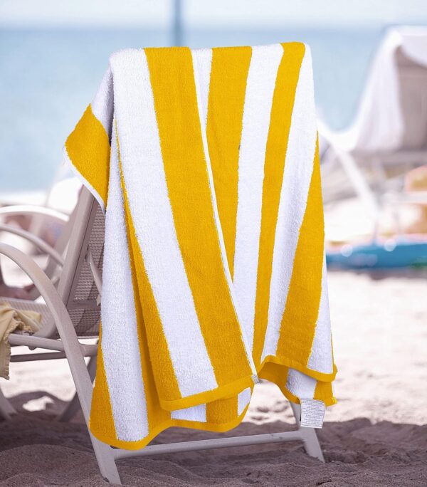 Limited time deal-44% off Utopia Towels 4 Pack Cabana Stripe Beach Towel, 30 by 60 Inches, Oversized - Image 2